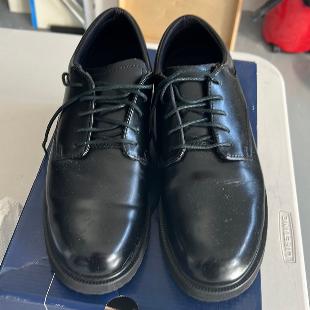 Bates men's high shine oxfords